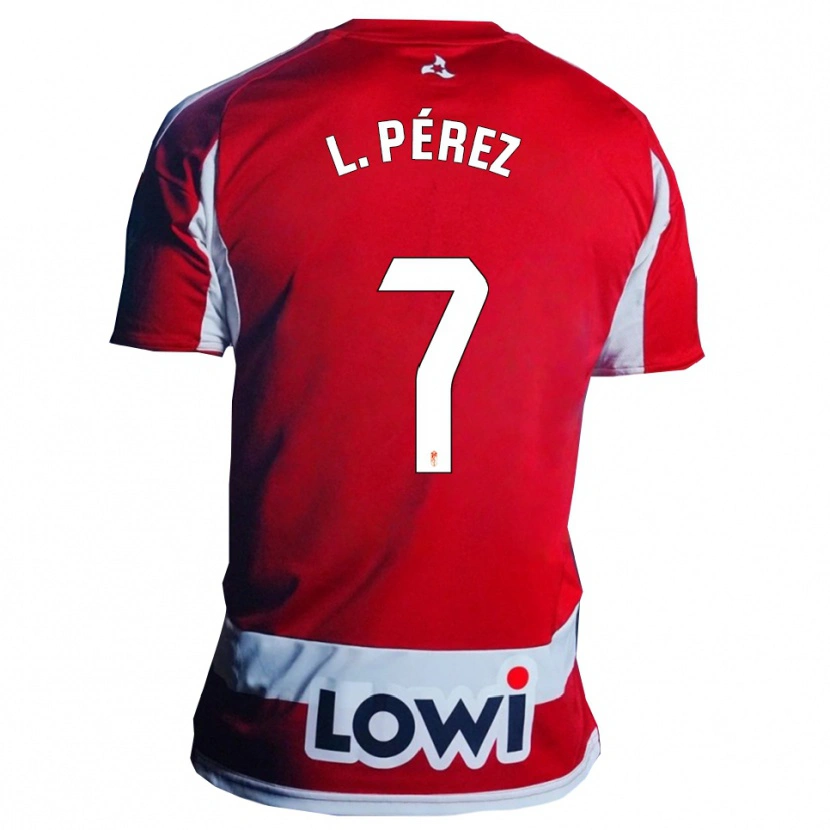 Danxen Kid Laura Pérez Martín #7 Red White Home Jersey 2025/26 T-Shirt
