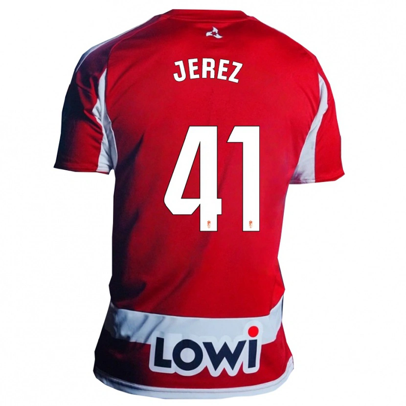 Danxen Kid Adrián Jerez #41 Red White Home Jersey 2025/26 T-Shirt