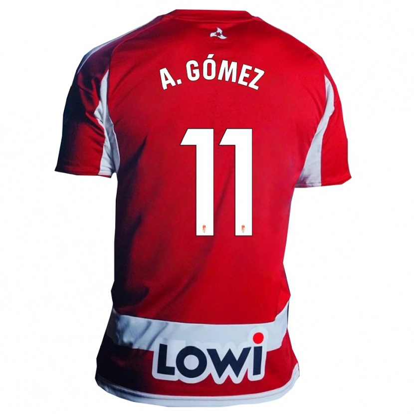 Danxen Kid Andrea Gómez Oliver #11 Red White Home Jersey 2025/26 T-Shirt