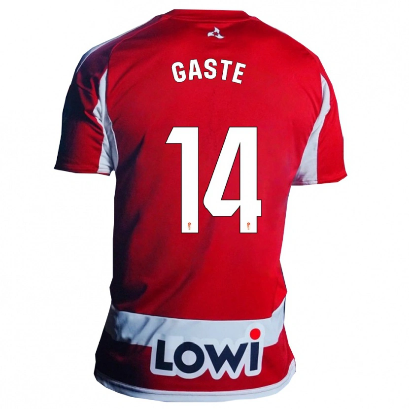 Danxen Kid Gaste #14 Red White Home Jersey 2025/26 T-Shirt