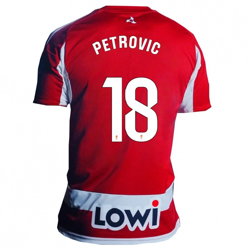 Danxen Kid Njegos Petrovic #18 Red White Home Jersey 2025/26 T-Shirt
