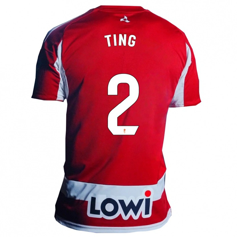 Danxen Kid Xie Ting #2 Red White Home Jersey 2025/26 T-Shirt