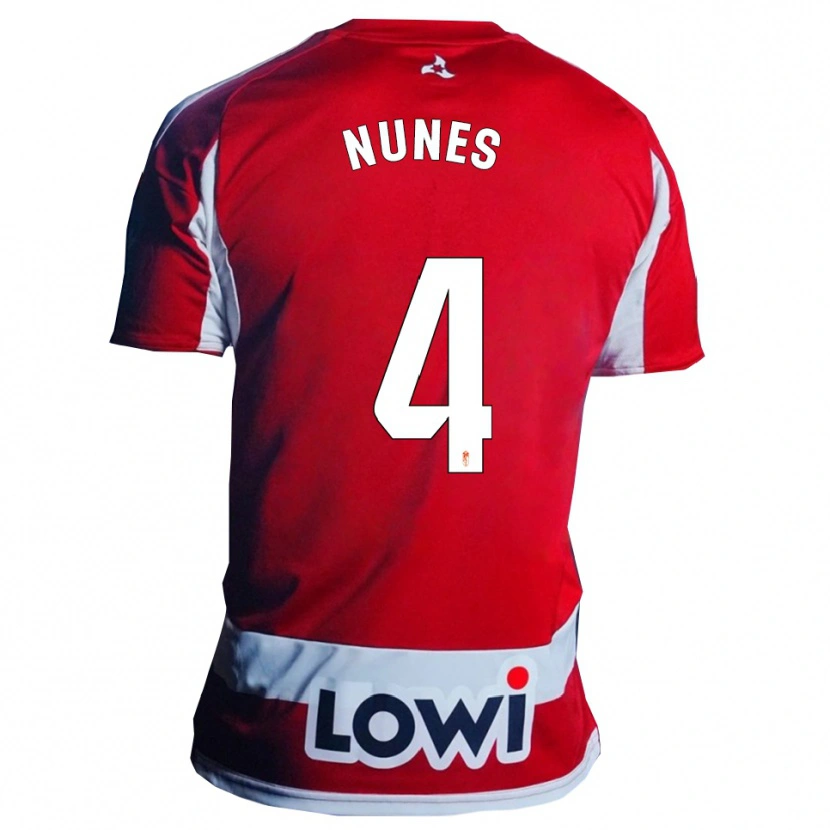 Danxen Kid David Nunes #4 Red White Home Jersey 2025/26 T-Shirt