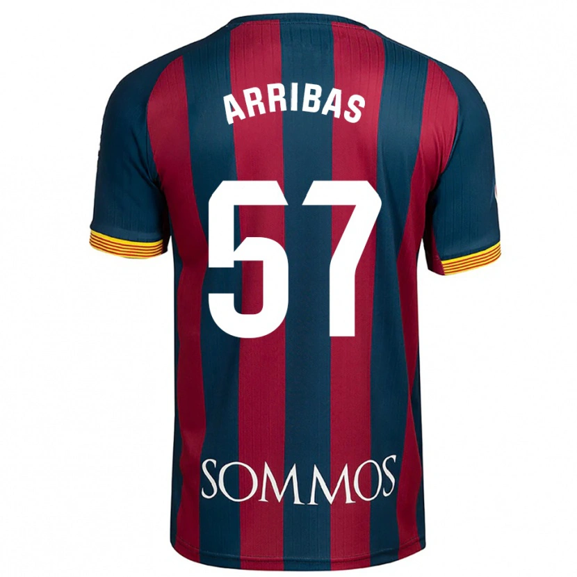 Danxen Kid Sergio Arribas #57 Navy Blue Red Home Jersey 2025/26 T-Shirt