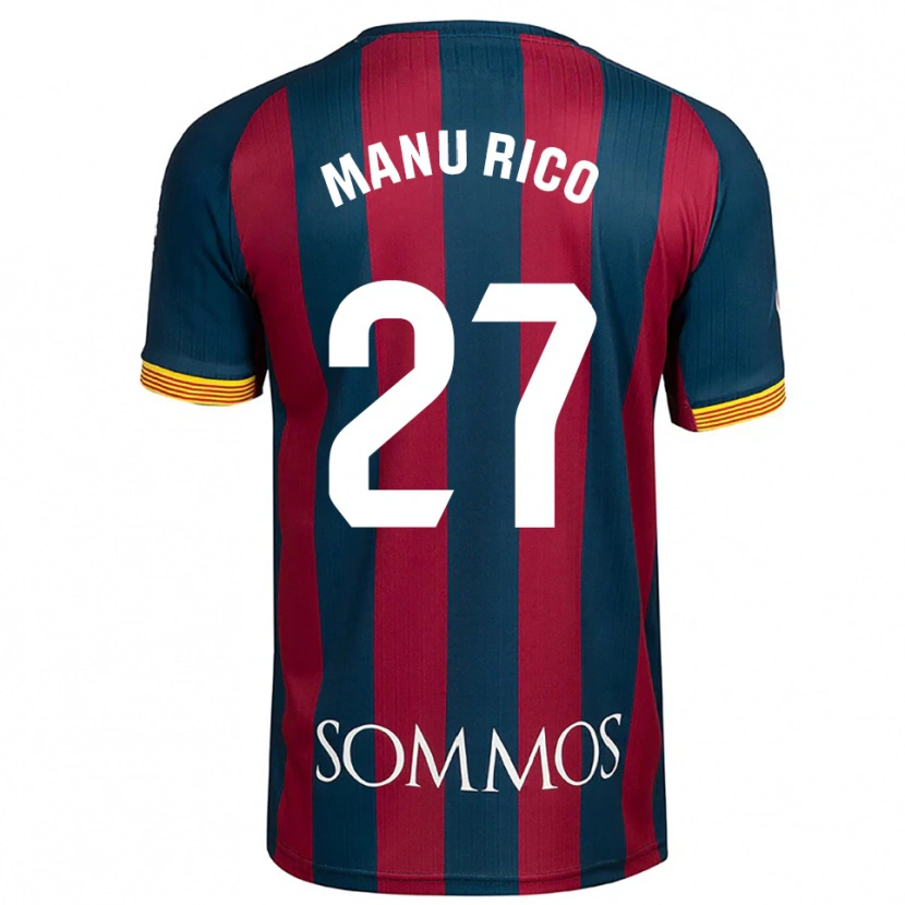 Danxen Kid Manu Rico #27 Navy Blue Red Home Jersey 2025/26 T-Shirt