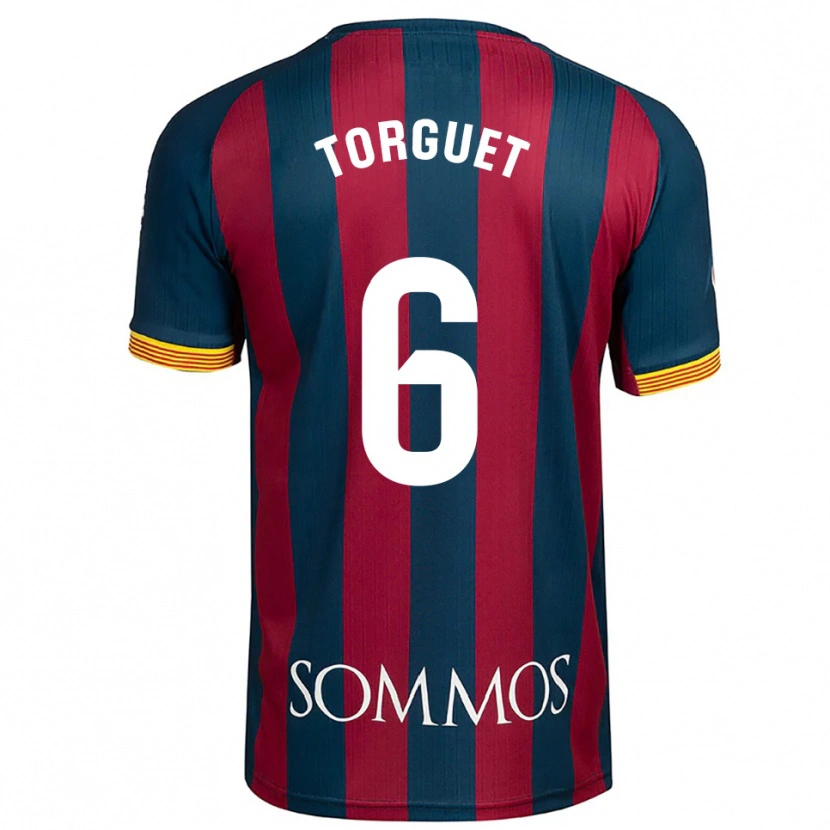 Danxen Kid Miguel Torguet #6 Navy Blue Red Home Jersey 2025/26 T-Shirt