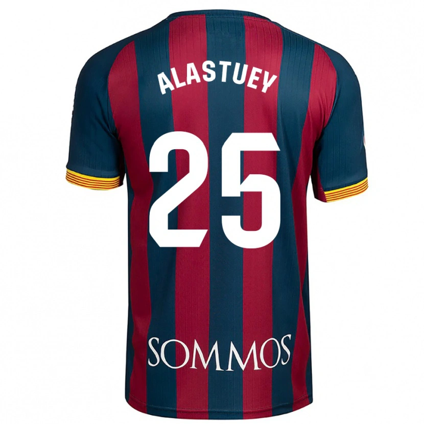 Danxen Kid Martina Alastuey #25 Navy Blue Red Home Jersey 2025/26 T-Shirt