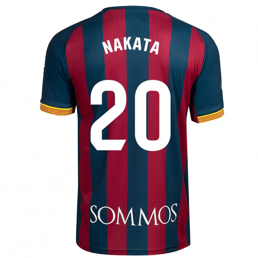 Danxen Kid Yuki Nakata #20 Navy Blue Red Home Jersey 2025/26 T-Shirt