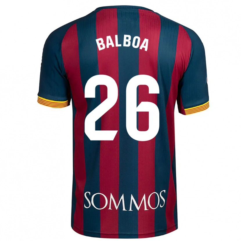 Danxen Kid Álex Balboa #26 Navy Blue Red Home Jersey 2025/26 T-Shirt
