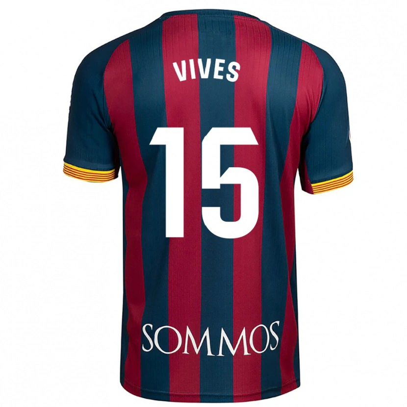 Danxen Kid Helena Vives #15 Navy Blue Red Home Jersey 2025/26 T-Shirt