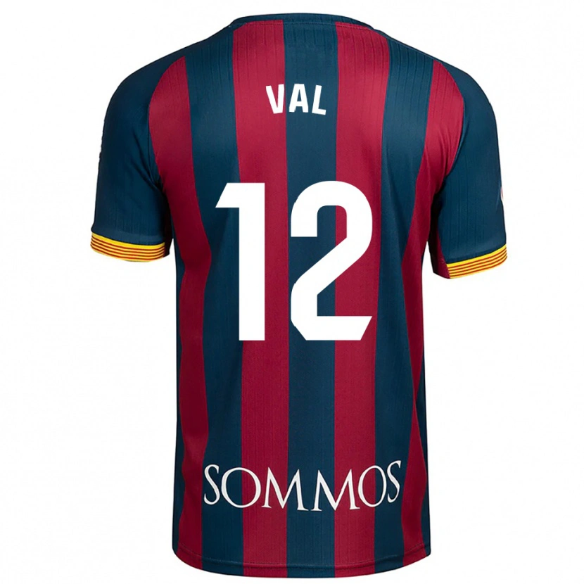 Danxen Kid Ángel Val #12 Navy Blue Red Home Jersey 2025/26 T-Shirt