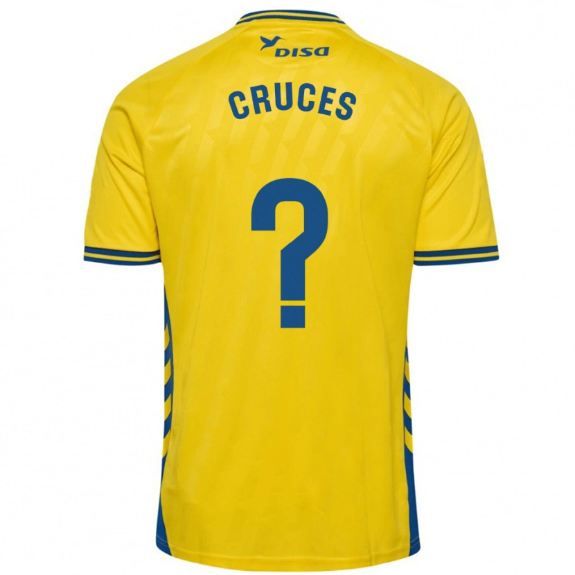 Danxen Kid Denis Cruces #0 Yellow Blue Home Jersey 2025/26 T-Shirt
