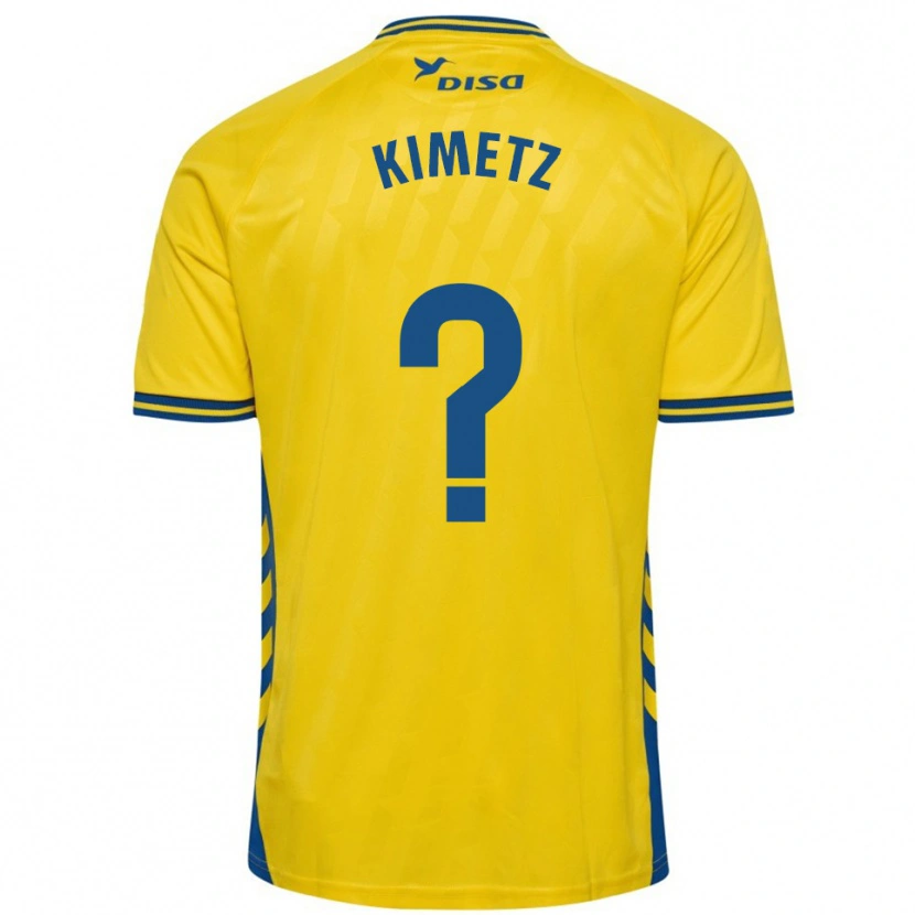 Danxen Kid Kimetz García #0 Yellow Blue Home Jersey 2025/26 T-Shirt