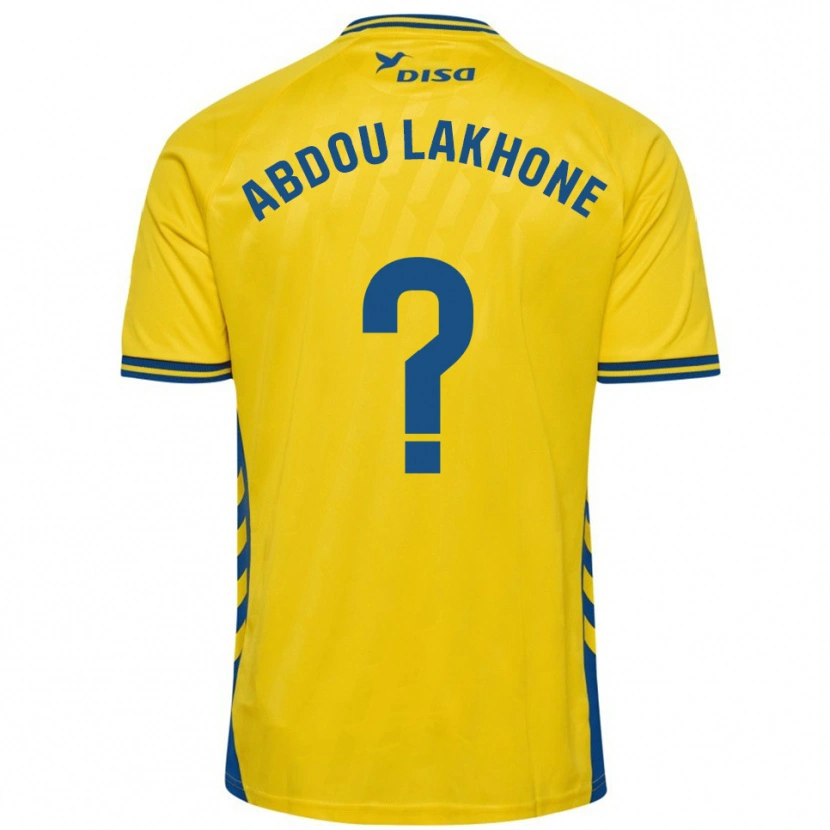 Danxen Kid Pape Abdou Lakhone #0 Yellow Blue Home Jersey 2025/26 T-Shirt