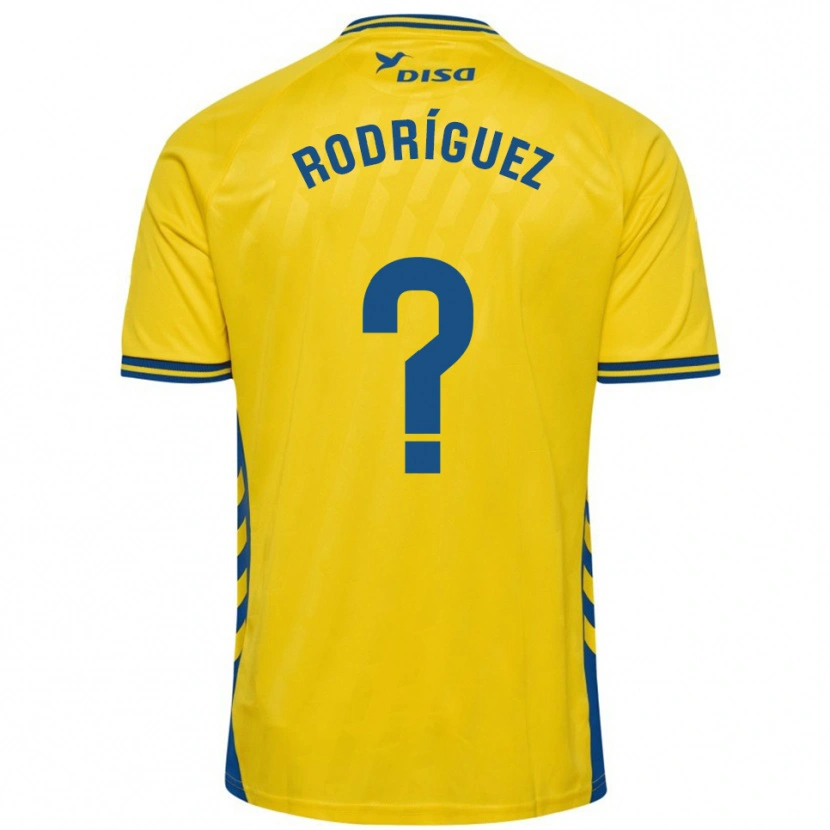 Danxen Kid David Rodríguez #0 Yellow Blue Home Jersey 2025/26 T-Shirt