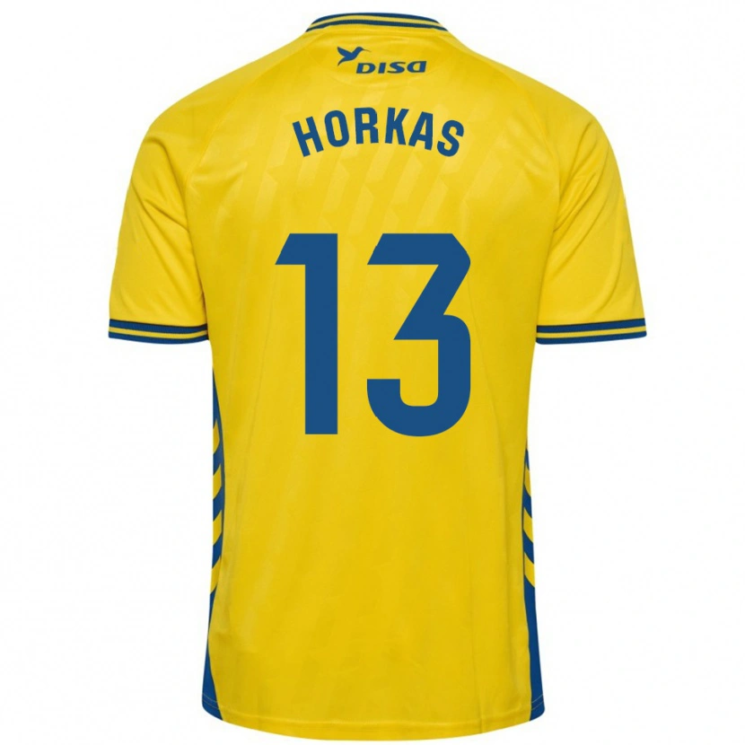 Danxen Kid Dinko Horkas #13 Yellow Blue Home Jersey 2025/26 T-Shirt