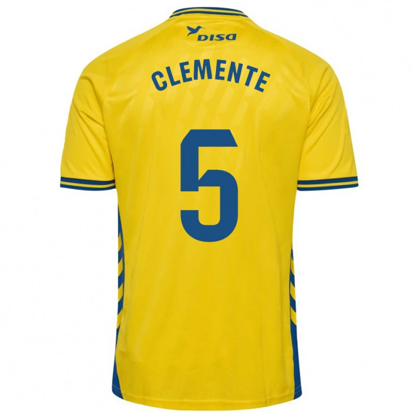 Danxen Kid Enrique Clemente #5 Yellow Blue Home Jersey 2025/26 T-Shirt