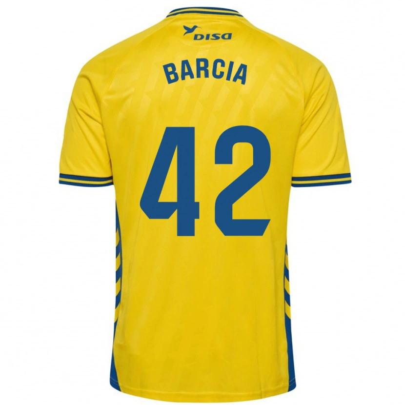 Danxen Kid Sergio Barcia #42 Yellow Blue Home Jersey 2025/26 T-Shirt