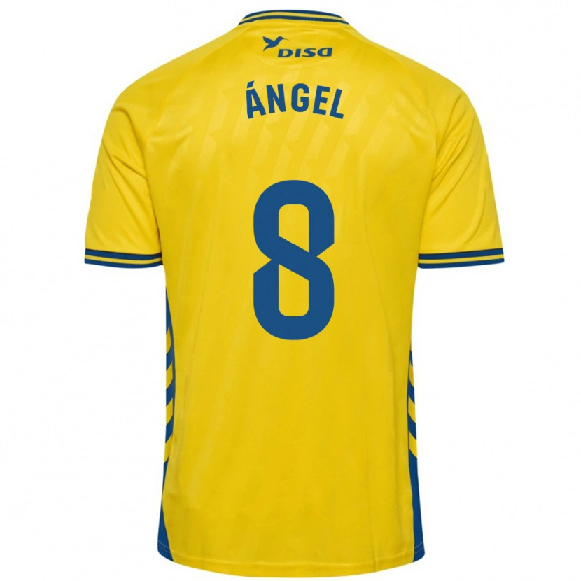 Danxen Kid José Ángel #8 Yellow Blue Home Jersey 2025/26 T-Shirt