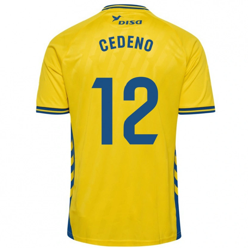 Danxen Kid Edward Cedeño #12 Yellow Blue Home Jersey 2025/26 T-Shirt