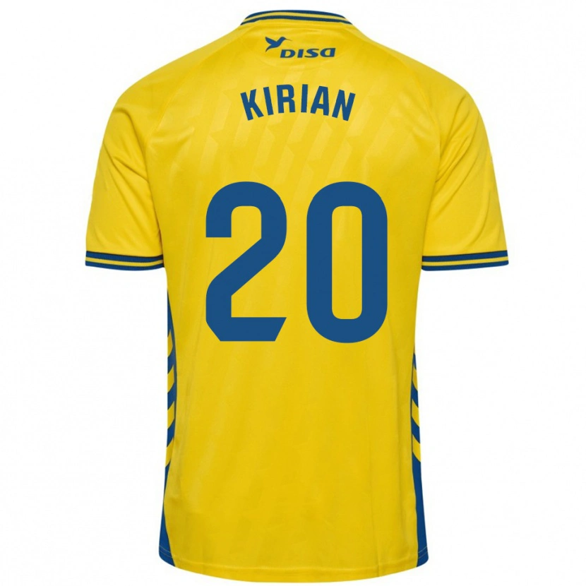 Danxen Kid Kirian Rodríguez #20 Yellow Blue Home Jersey 2025/26 T-Shirt