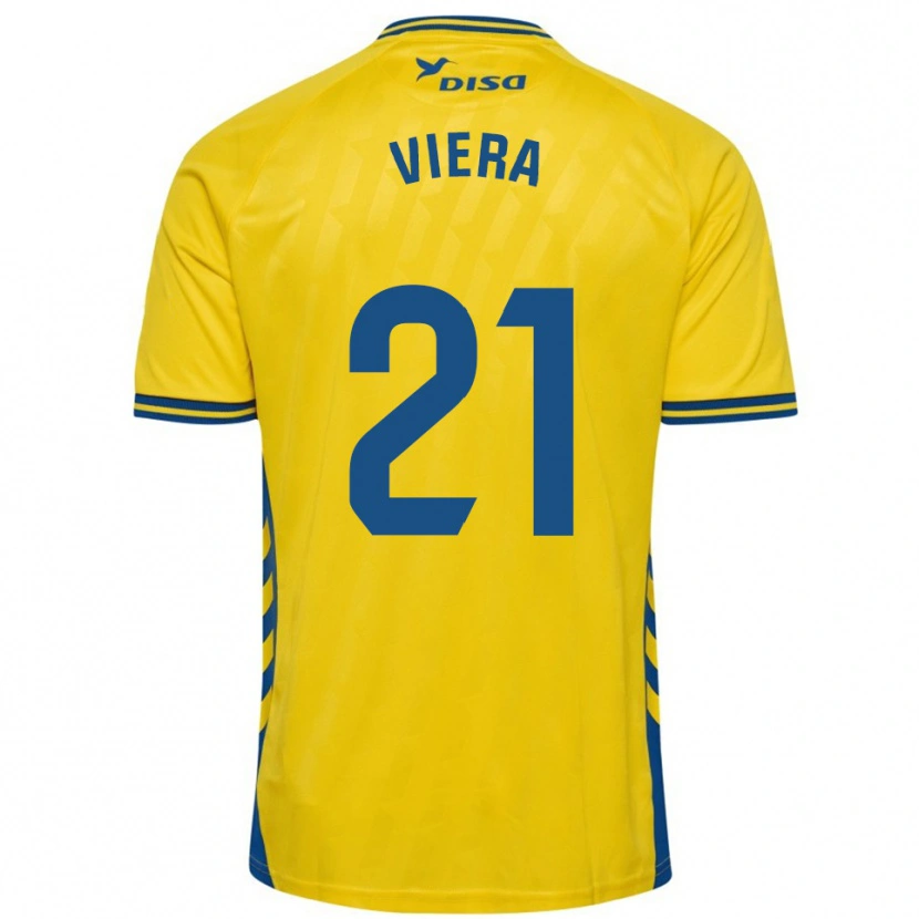 Danxen Kid Jonathan Viera #21 Yellow Blue Home Jersey 2025/26 T-Shirt