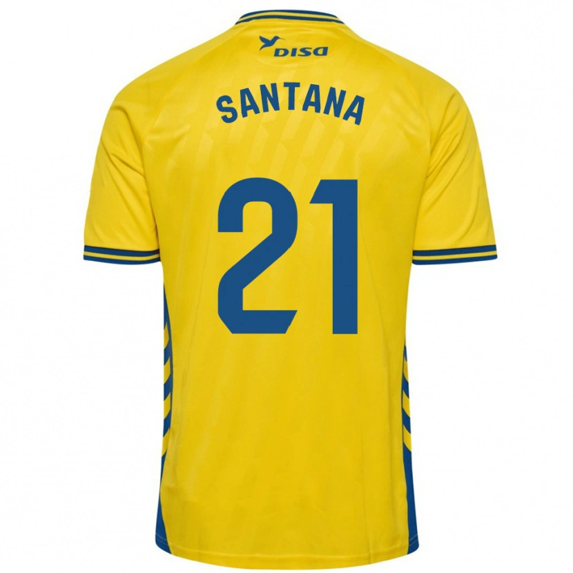 Danxen Kid Yadam Santana #21 Yellow Blue Home Jersey 2025/26 T-Shirt
