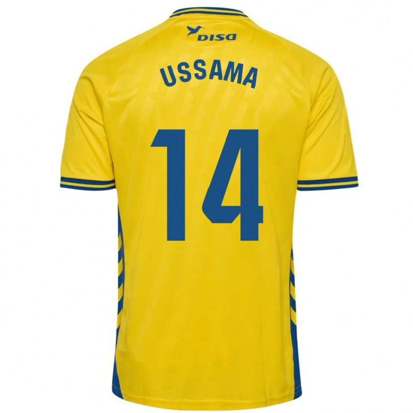 Danxen Kid Ussama #14 Yellow Blue Home Jersey 2025/26 T-Shirt