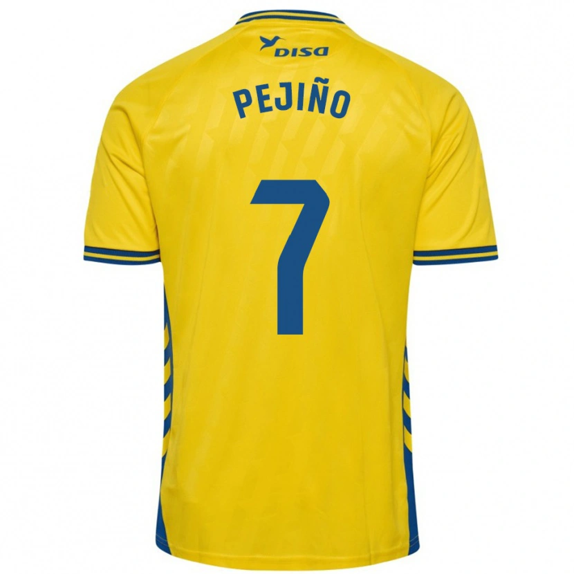 Danxen Kid Pejiño #7 Yellow Blue Home Jersey 2025/26 T-Shirt