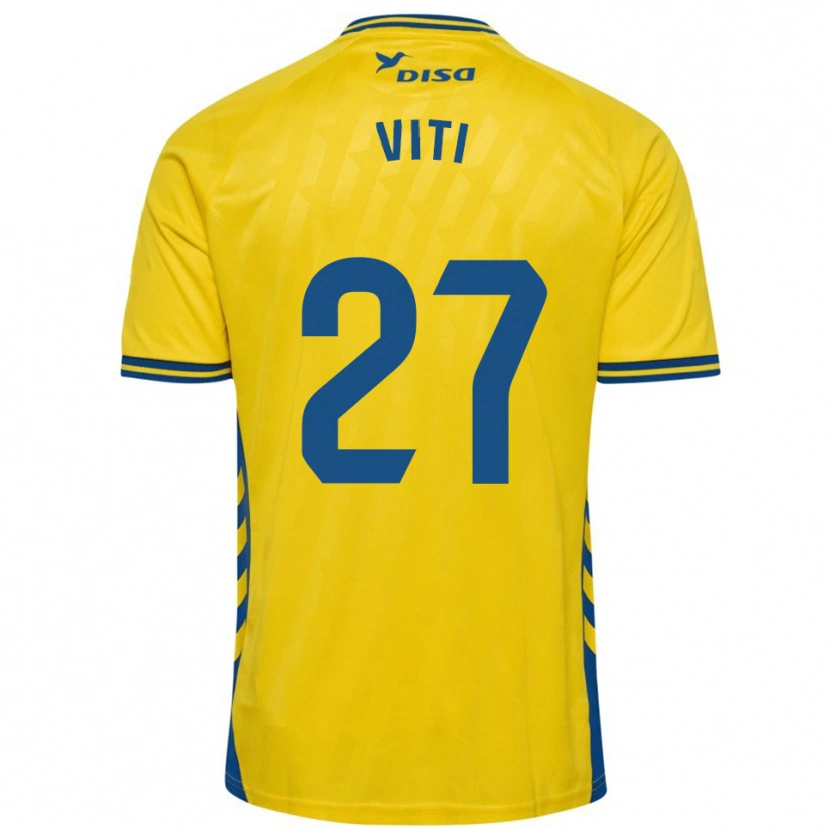 Danxen Kid Viti #27 Yellow Blue Home Jersey 2025/26 T-Shirt