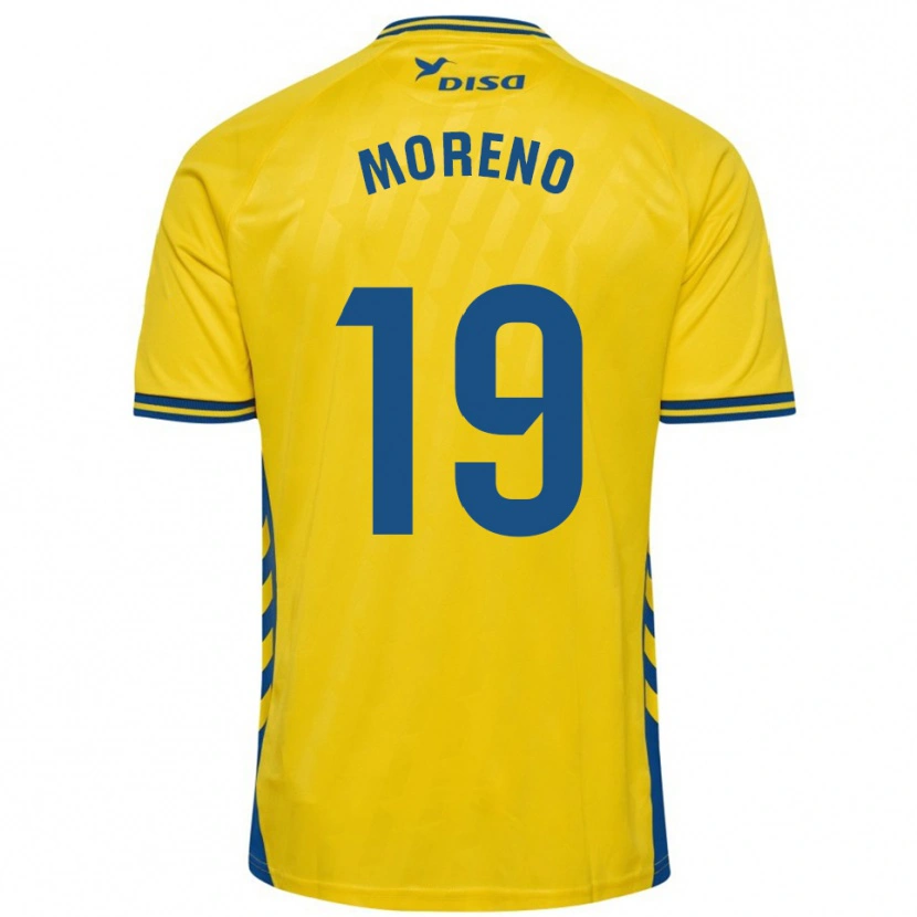 Danxen Kid Fernando Moreno #19 Yellow Blue Home Jersey 2025/26 T-Shirt