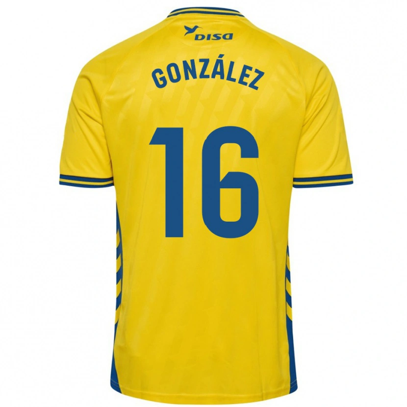 Danxen Kid Iñaki González #16 Yellow Blue Home Jersey 2025/26 T-Shirt