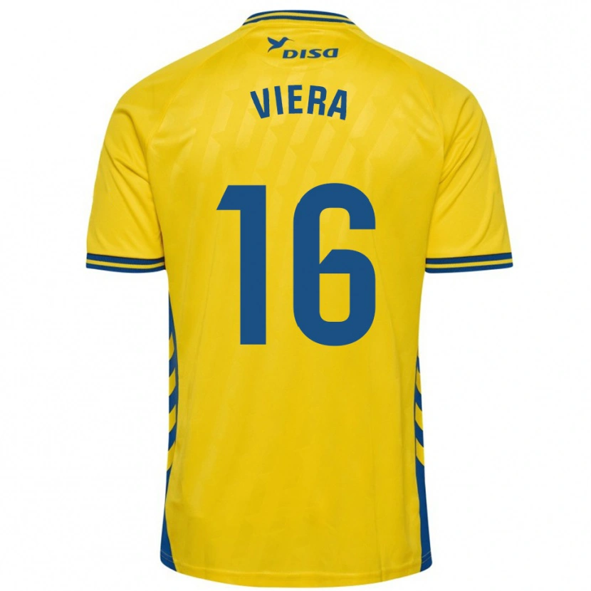 Danxen Kid Sergio Viera #16 Yellow Blue Home Jersey 2025/26 T-Shirt