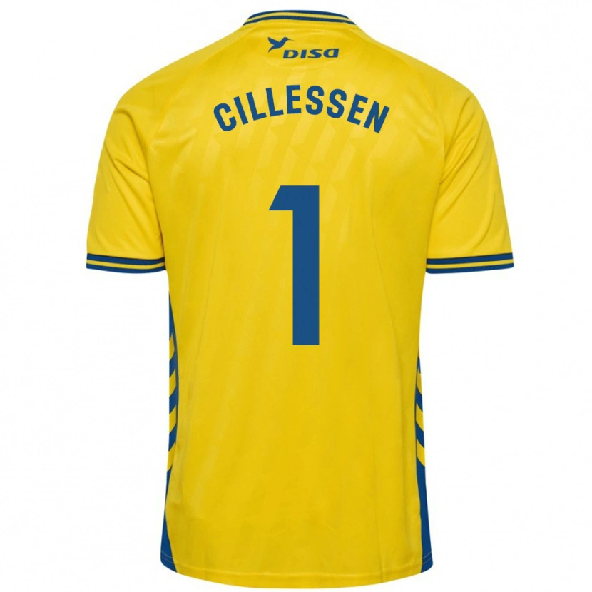 Danxen Kid Jasper Cillessen #1 Yellow Blue Home Jersey 2025/26 T-Shirt