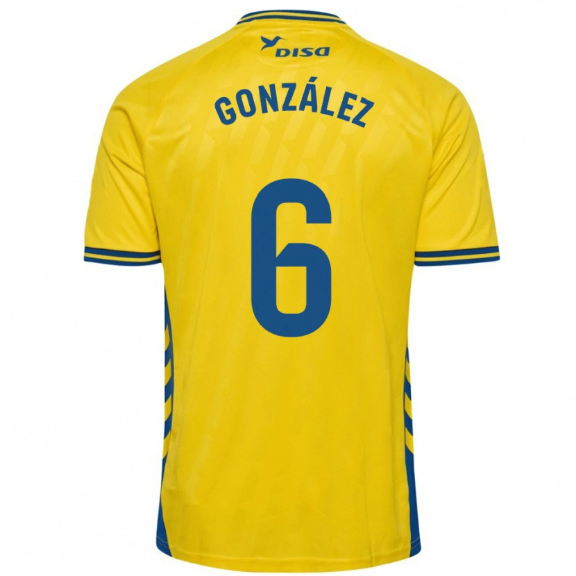 Danxen Kid Fabio González #6 Yellow Blue Home Jersey 2025/26 T-Shirt
