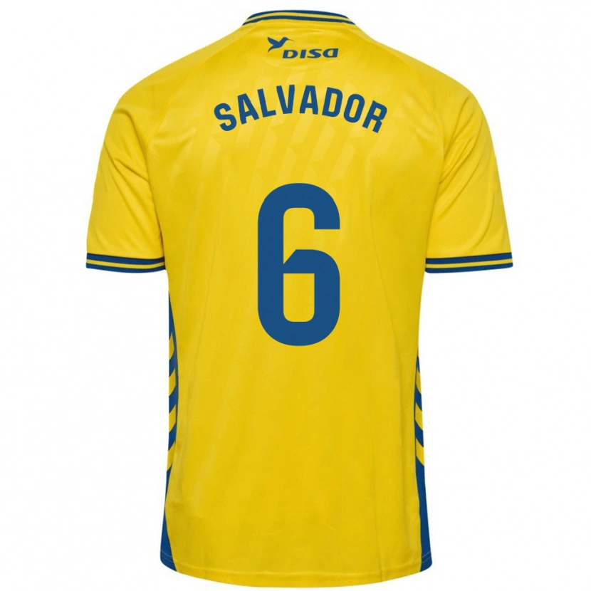 Danxen Kid Pol Salvador #6 Yellow Blue Home Jersey 2025/26 T-Shirt