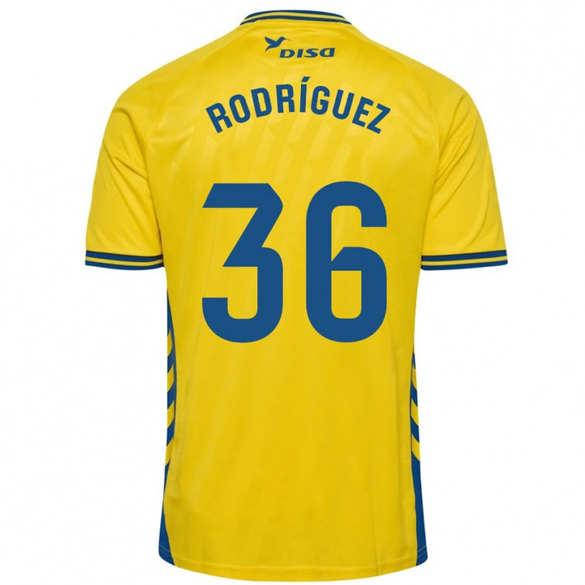 Danxen Kid Arturo Rodríguez #36 Yellow Blue Home Jersey 2025/26 T-Shirt
