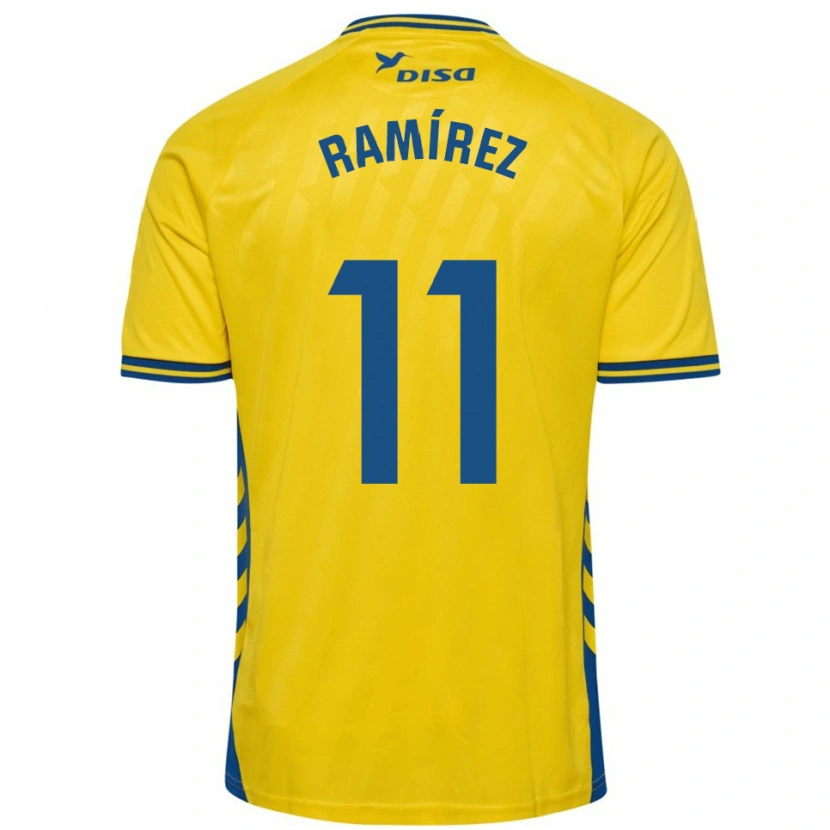 Danxen Kid Benito Ramírez #11 Yellow Blue Home Jersey 2025/26 T-Shirt