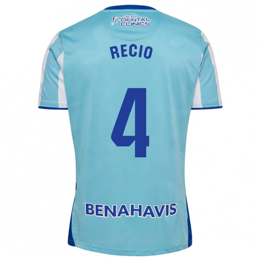 Danxen Kid Ángel Recio #4 Sky Blue White Home Jersey 2025/26 T-Shirt