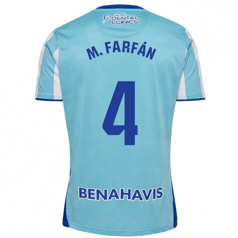 Danxen Kid María Farfán Hidalgo #4 Sky Blue White Home Jersey 2025/26 T-Shirt