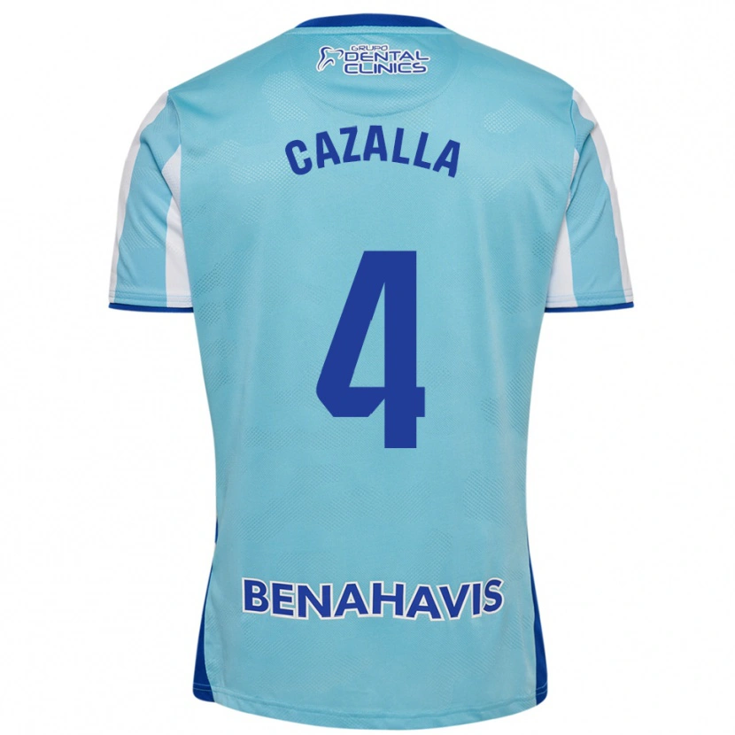 Danxen Kid Marta Cazalla #4 Sky Blue White Home Jersey 2025/26 T-Shirt