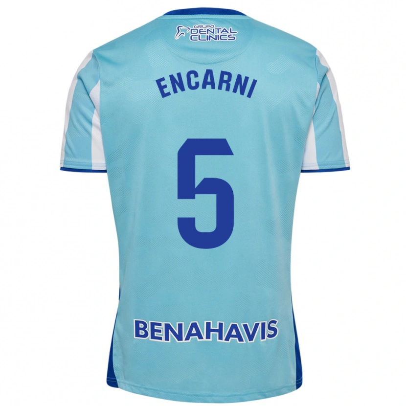 Danxen Kid Encarni Carneros #5 Sky Blue White Home Jersey 2025/26 T-Shirt
