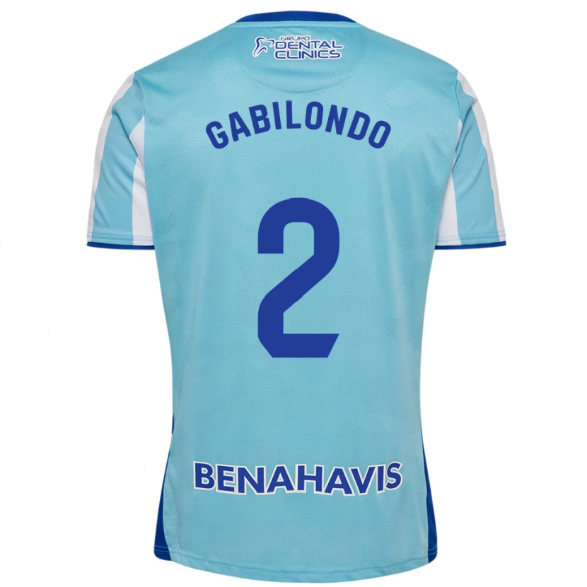 Danxen Kid Jokin Gabilondo #2 Sky Blue White Home Jersey 2025/26 T-Shirt
