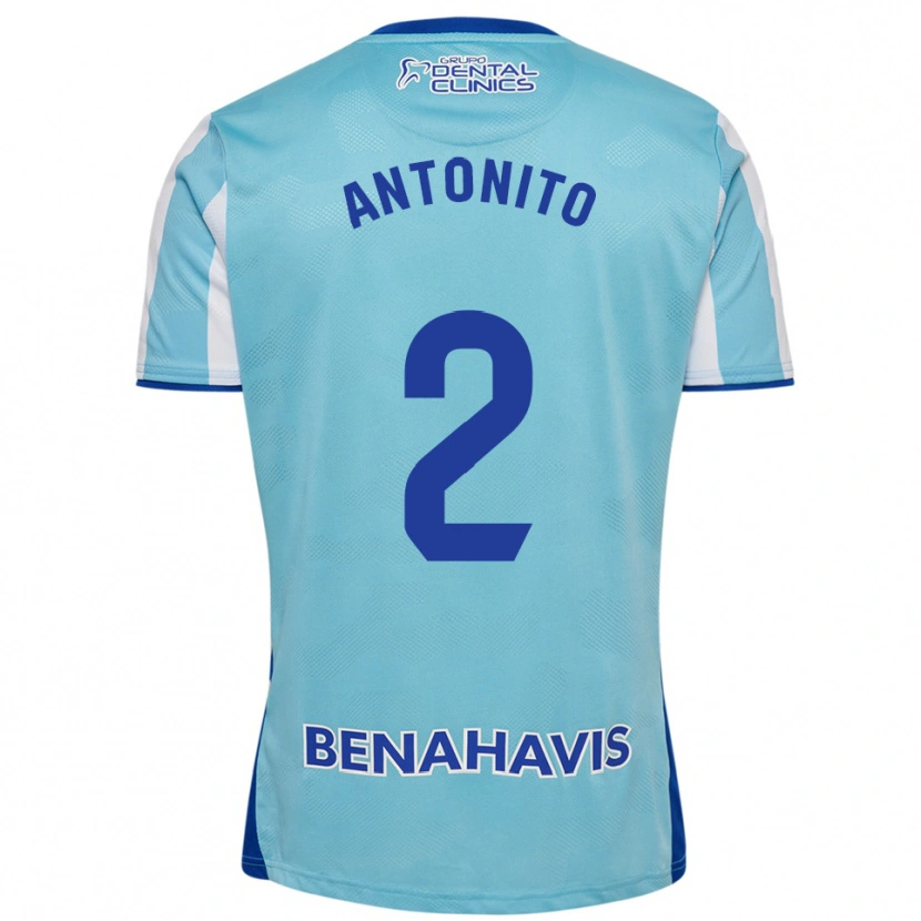 Danxen Kid Antoñito #2 Sky Blue White Home Jersey 2025/26 T-Shirt