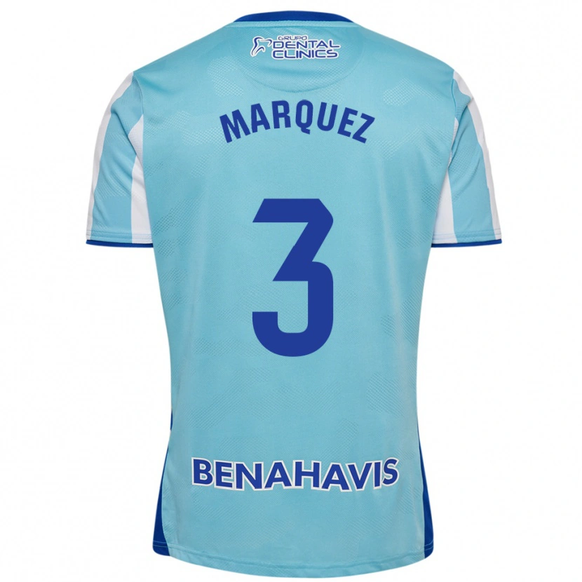 Danxen Kid David Márquez #3 Sky Blue White Home Jersey 2025/26 T-Shirt