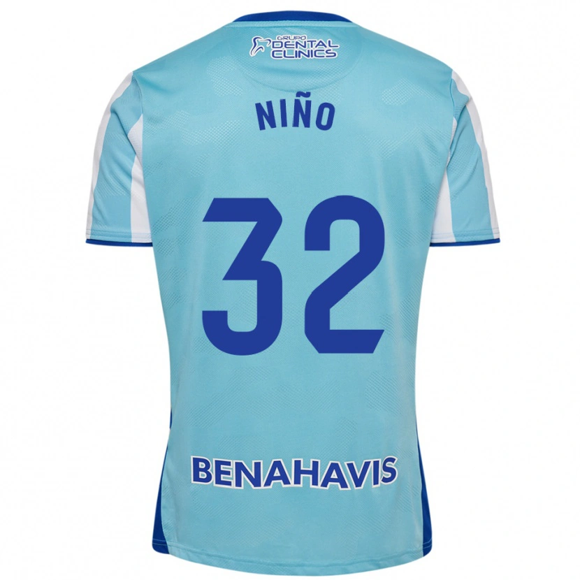 Danxen Kid Adrián Niño #32 Sky Blue White Home Jersey 2025/26 T-Shirt