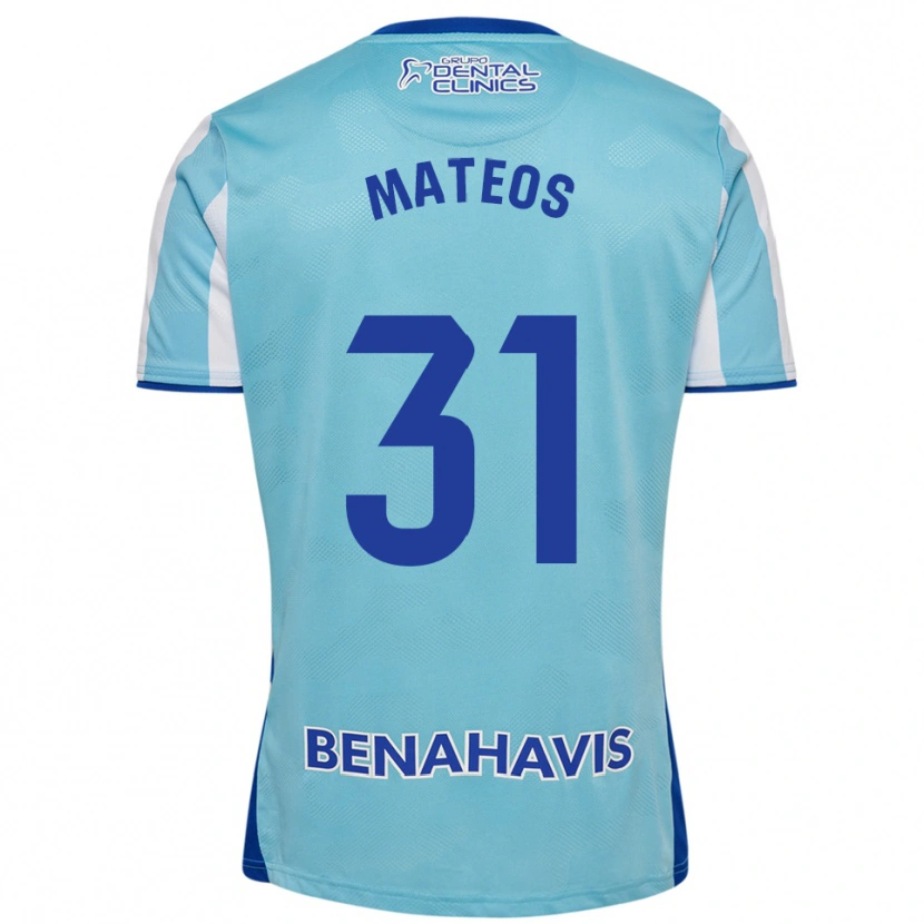 Danxen Kid Álex Mateos #31 Sky Blue White Home Jersey 2025/26 T-Shirt