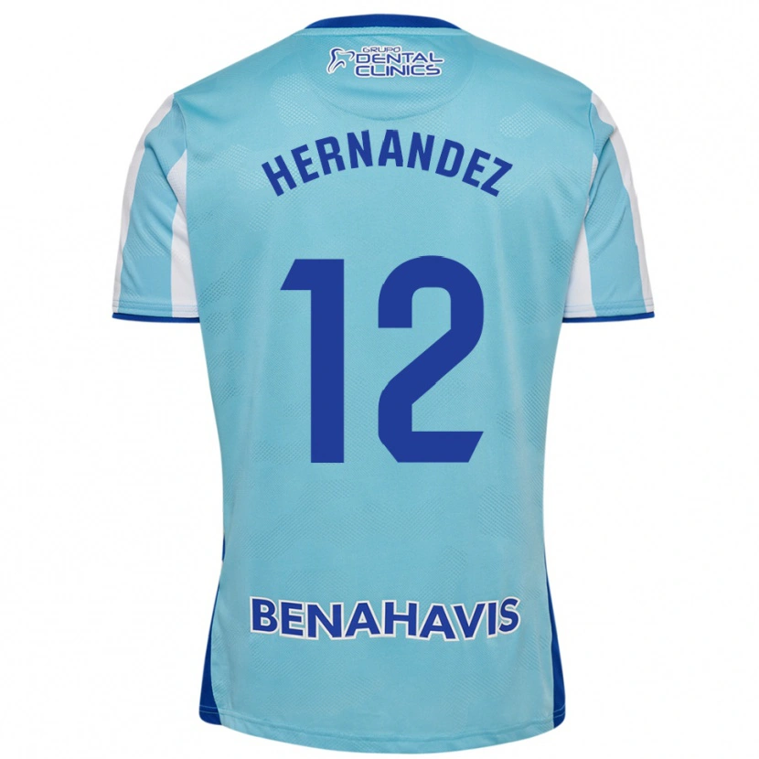 Danxen Kid Juanma Hernández #12 Sky Blue White Home Jersey 2025/26 T-Shirt