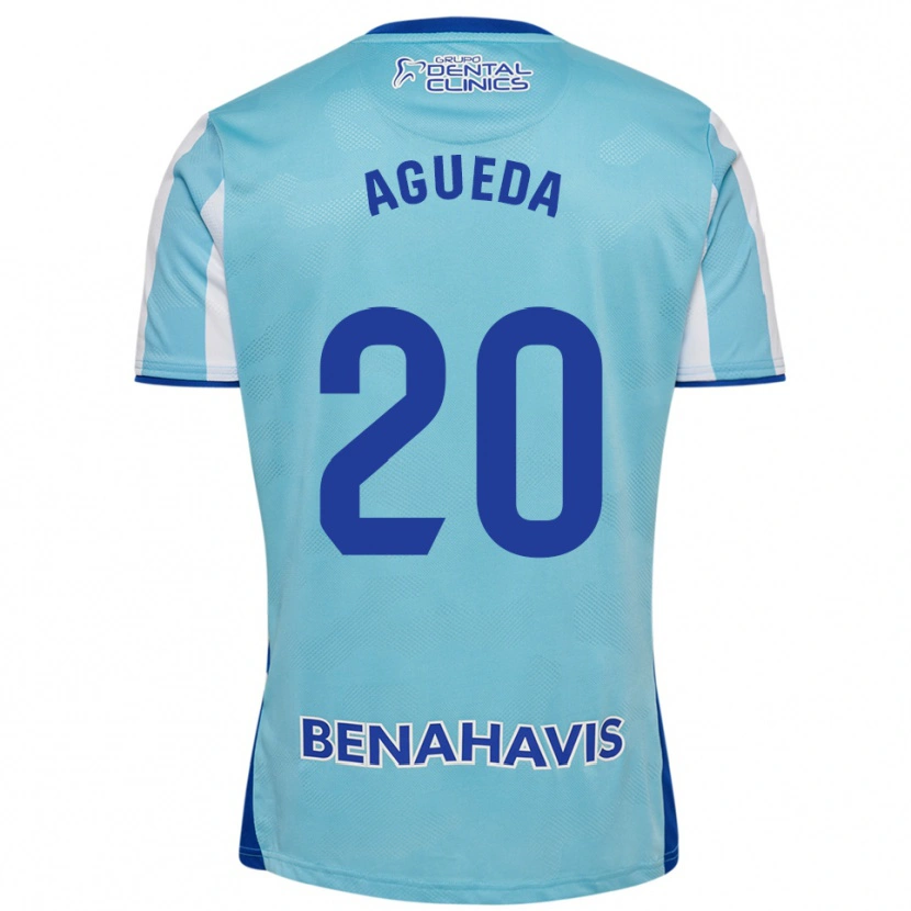 Danxen Kid Agueda Gonzalez Sanz #20 Sky Blue White Home Jersey 2025/26 T-Shirt