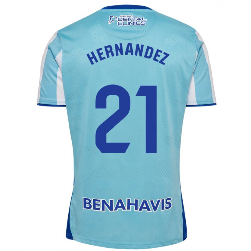 Danxen Kid Juan Hernández #21 Sky Blue White Home Jersey 2025/26 T-Shirt